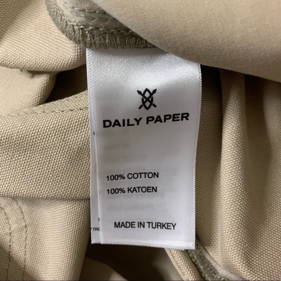 Daily Paper Rework Pants Color Beige Size Large - Picture 12 of 12